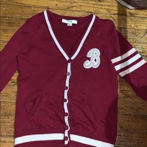 Cozy Burgundy Cardigan